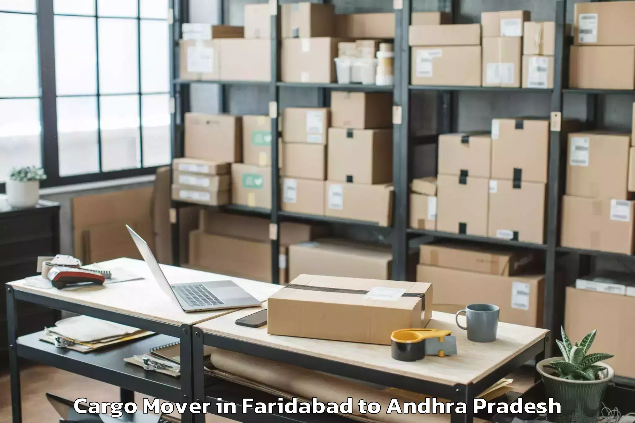 Book Faridabad to Alamuru Cargo Mover Online